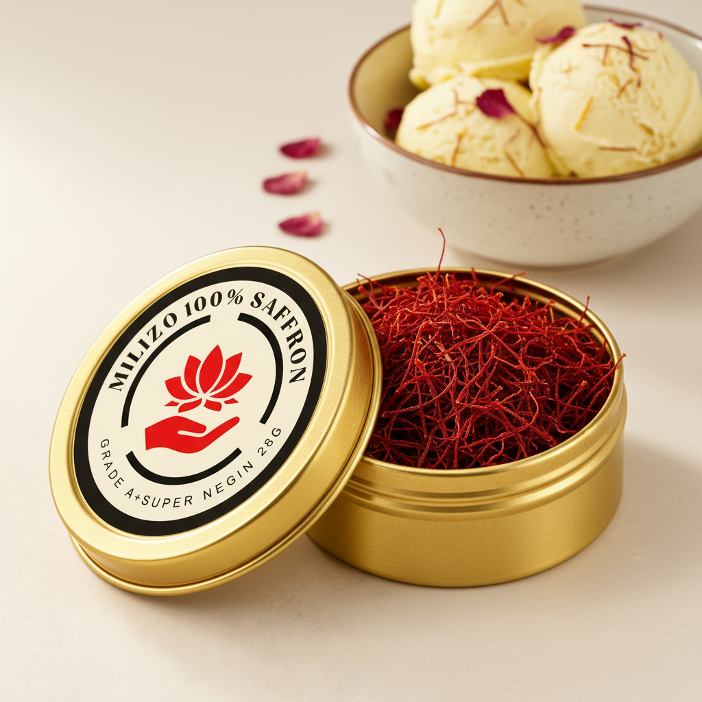 28g Saffron ice cream
